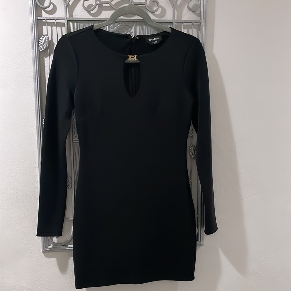 Bebe long sleeve mini dress